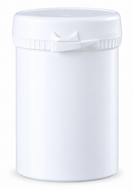 Witte Snap Secure pot 130 ml met deksel