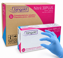 BINGOLD Nitril 50.300 handschoenen blauw 10 x 100 stuks