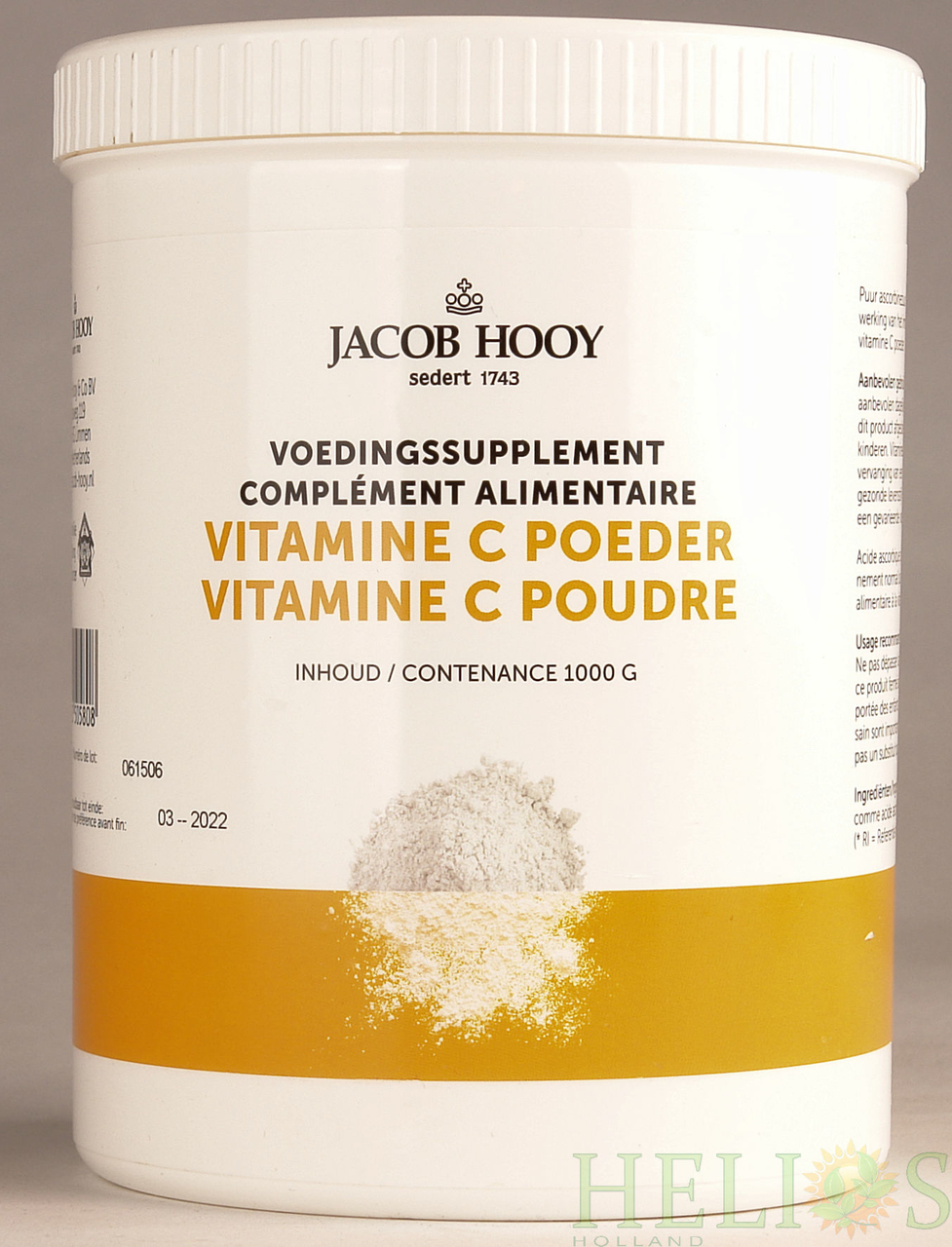 Jacob Hooy Vitamine C Poeder 1000 gram 