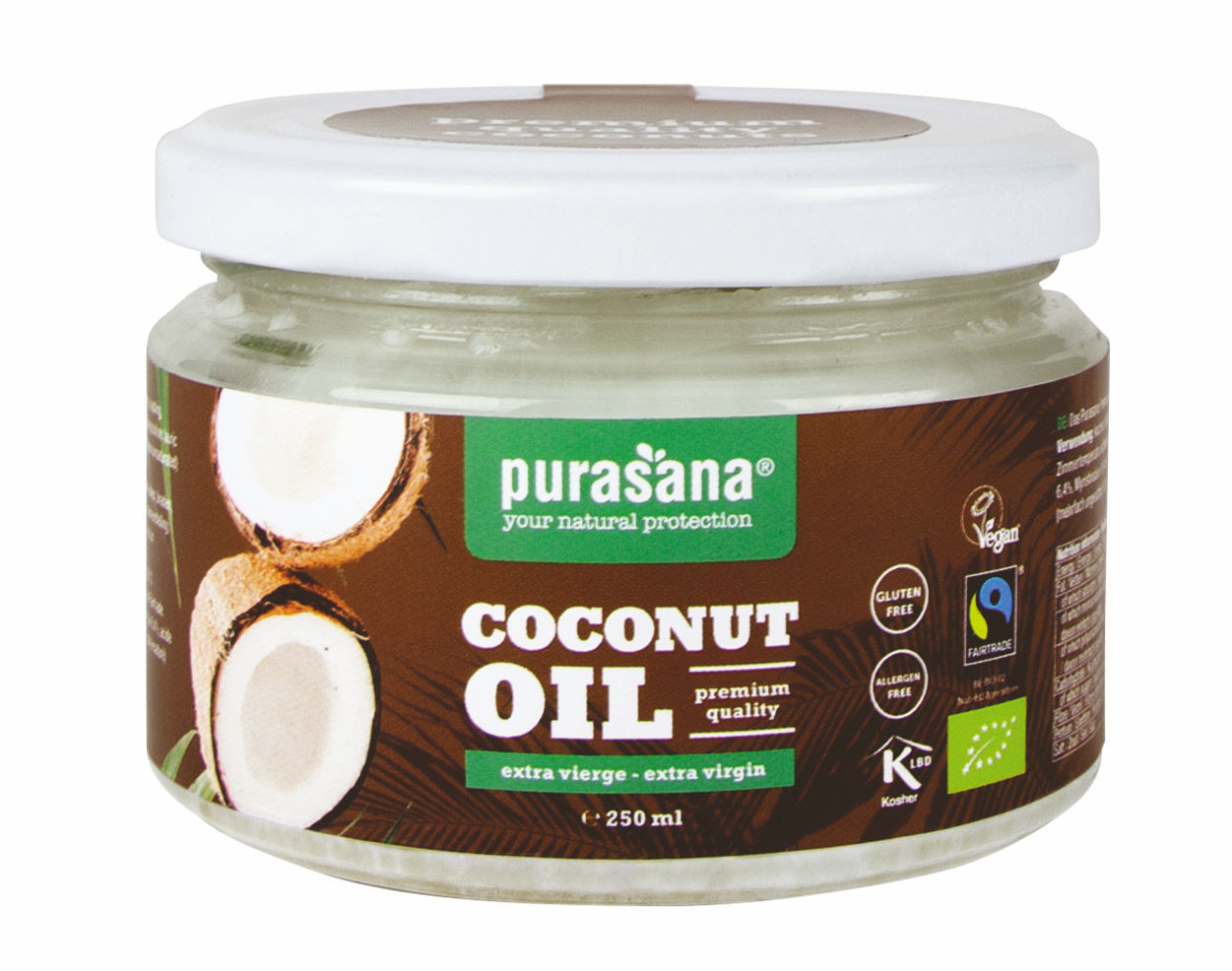 Purasana Kokosolie Olie Extra Vierge 250ml BIO / Fairtrade
