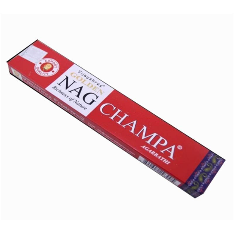 Wierook Golden Nag Champa grootverpakking 12x15gram 