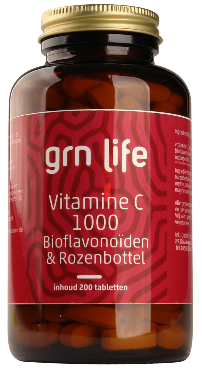 GRN LIFE Vitamine C 1000 TR met Bioflavenoïden & Rozenbottel