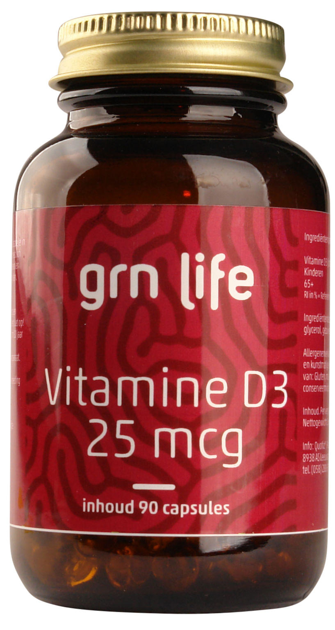 GRN LIFE Vitamine D3 1000IU = 25mcg 