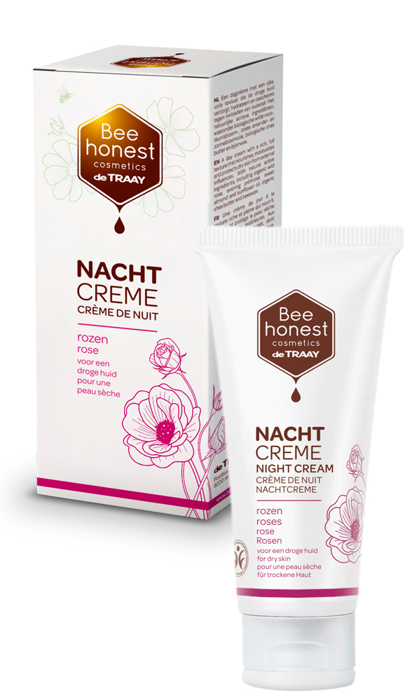 Nachtcrème Rozen 50ml - Bee Honest