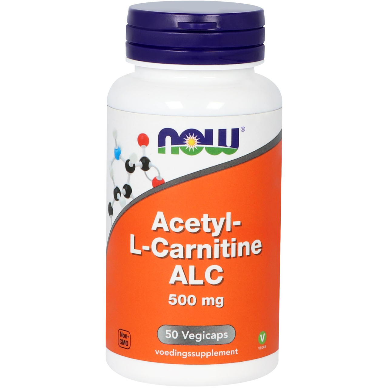 Acetyl-L-Carnitine 500 mg - 50 egicaps - Vitortho / NOW