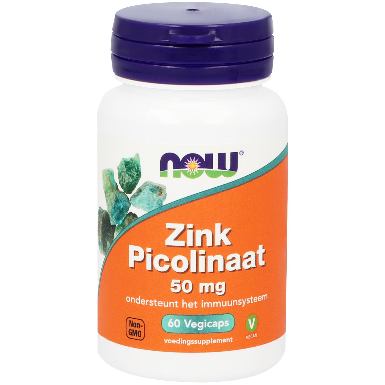 Zink Picolinaat 50 mg - 60 vegicaps - Vitortho / NOW