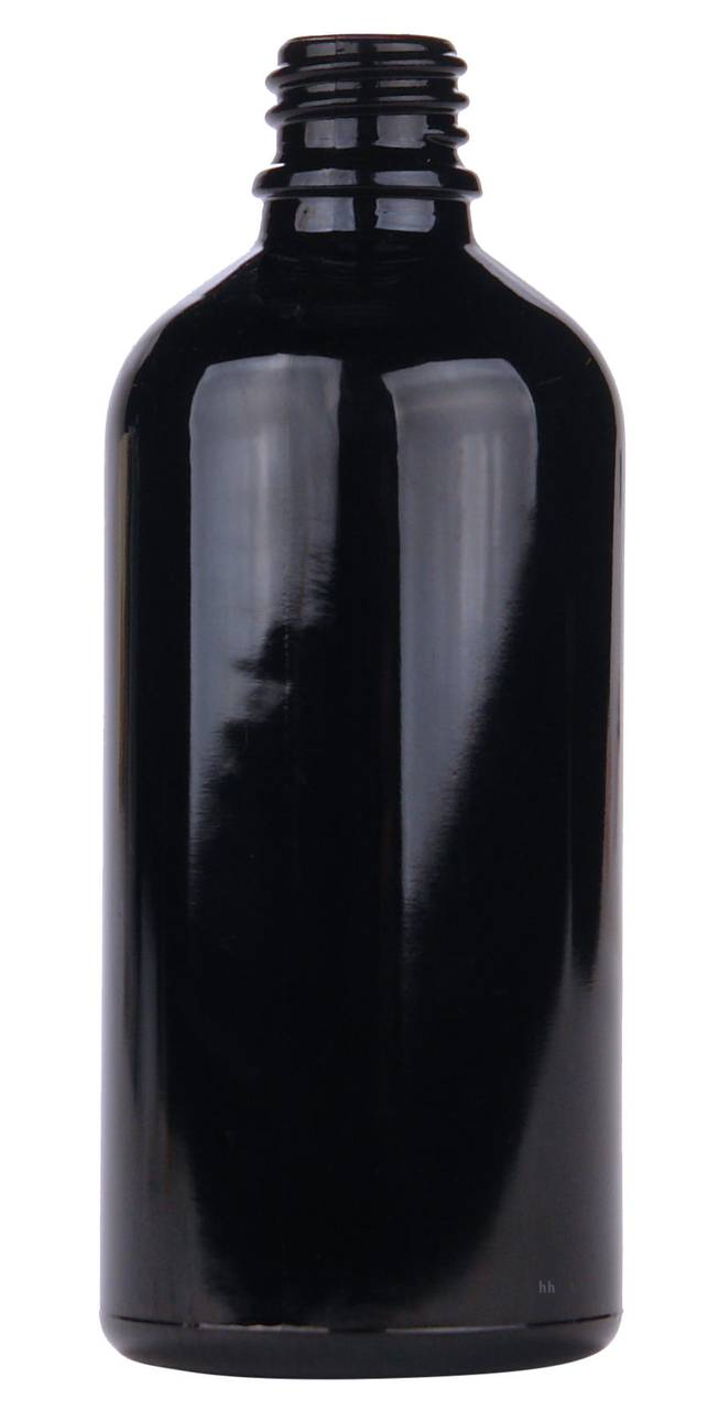 Druppelflesje 100ml Zwart Glas