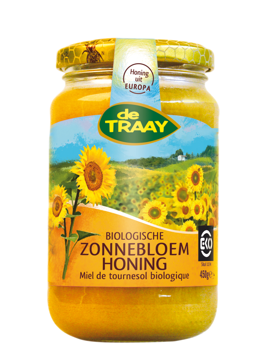 De Traay Zonnebloemhoning BIO