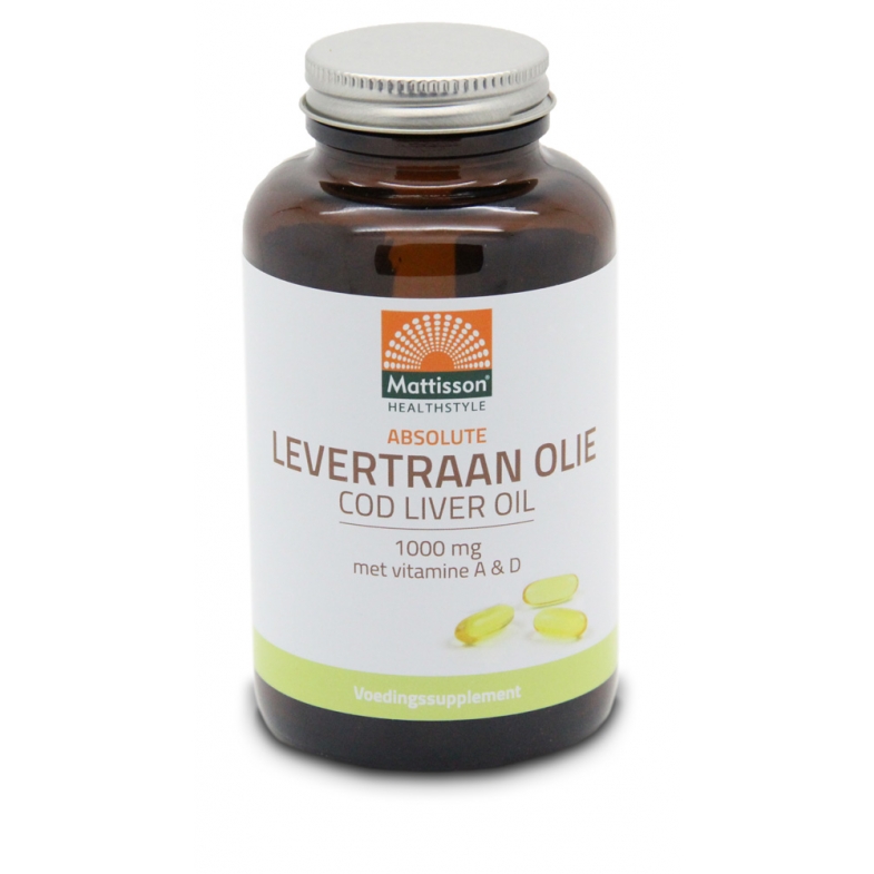 Levertraan Olie 1000mg - 120 capsules - Mattisson