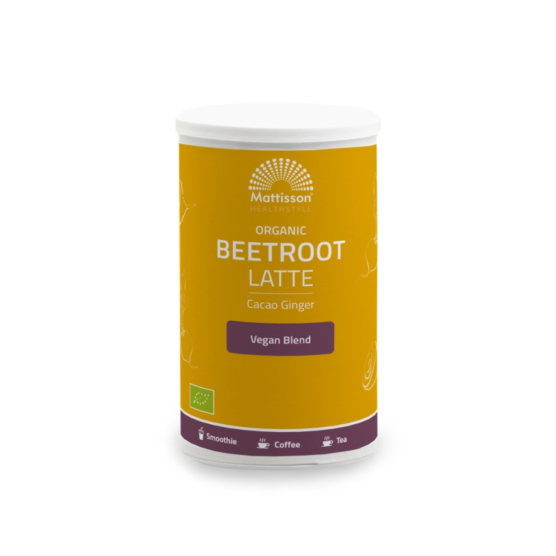 Beetroot Latte Gember – Cacao BIO Mattisson