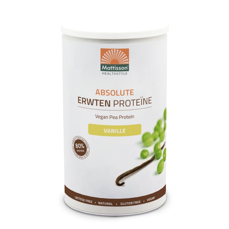 Erwten Proteïne Vanille 77% - 350 g - Mattisson