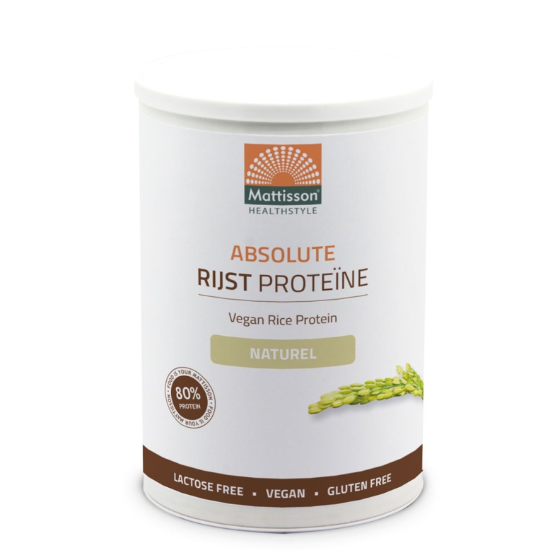 Rijst Proteïne Poeder Naturel 80% - 400 g - Mattisson