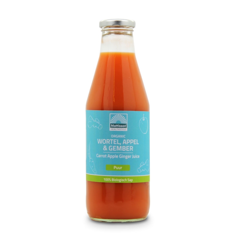 Jus de carotte, pomme et gingembre - Helios Holland Webshop