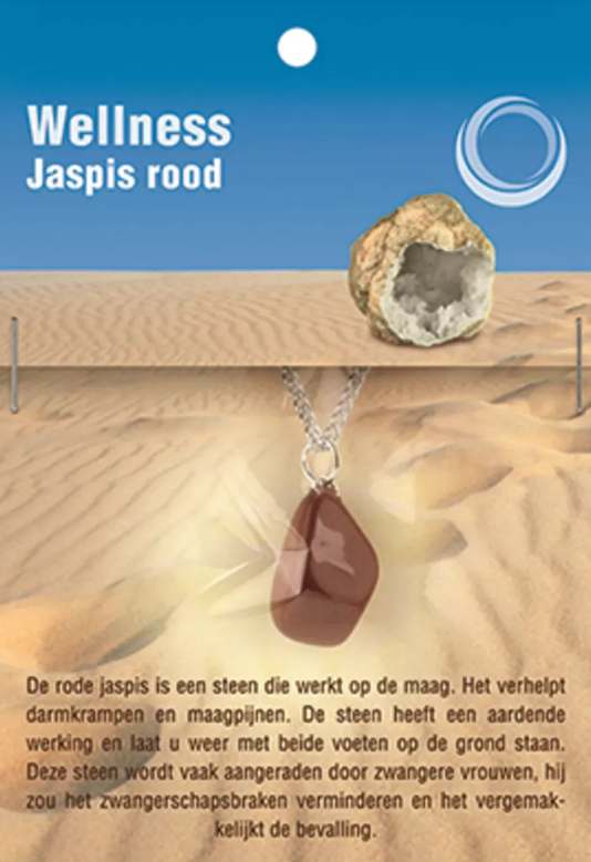 Edelsteen Gezondheidshanger Jaspis Rood