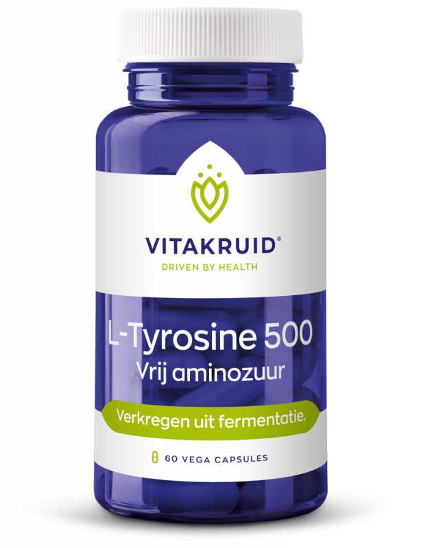 L-Tyrosine 500mg - 60Vcaps - Vitakruid