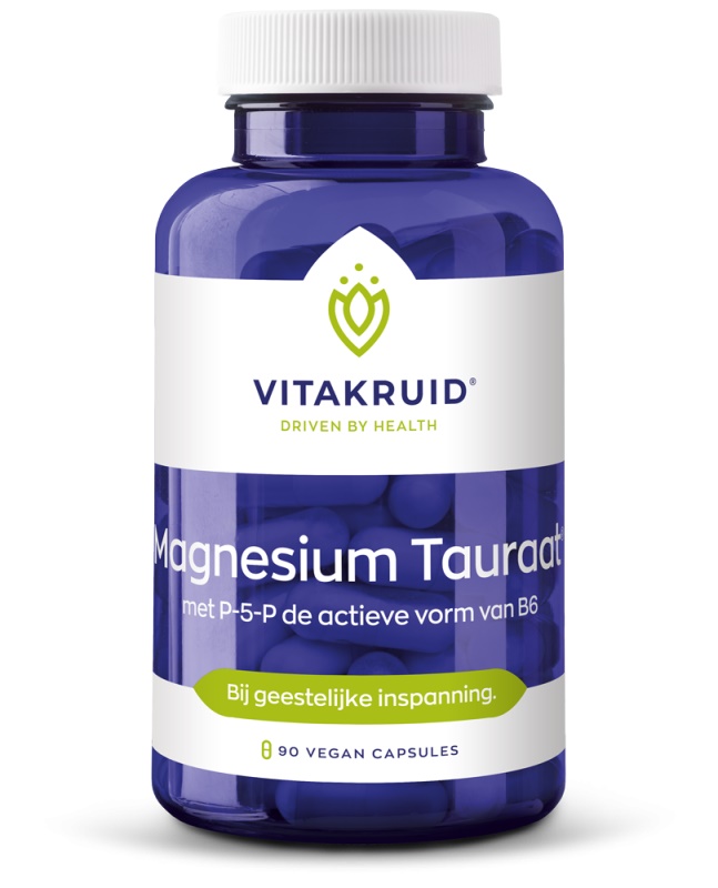 Magnesium Tauraat met P-5-P - 100Vcaps - Vitakruid