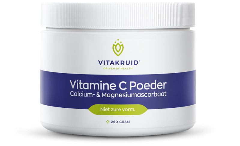 Vitamine C poeder Calcium- & Magnesiumascorbaat - 160g - Vitakruid