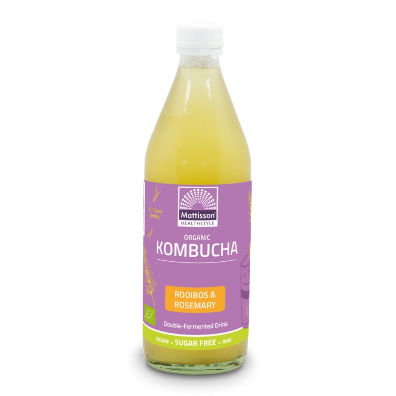 Biologische Kombucha - Rooibos & Rozemarijn - 500 ml - Mattisson