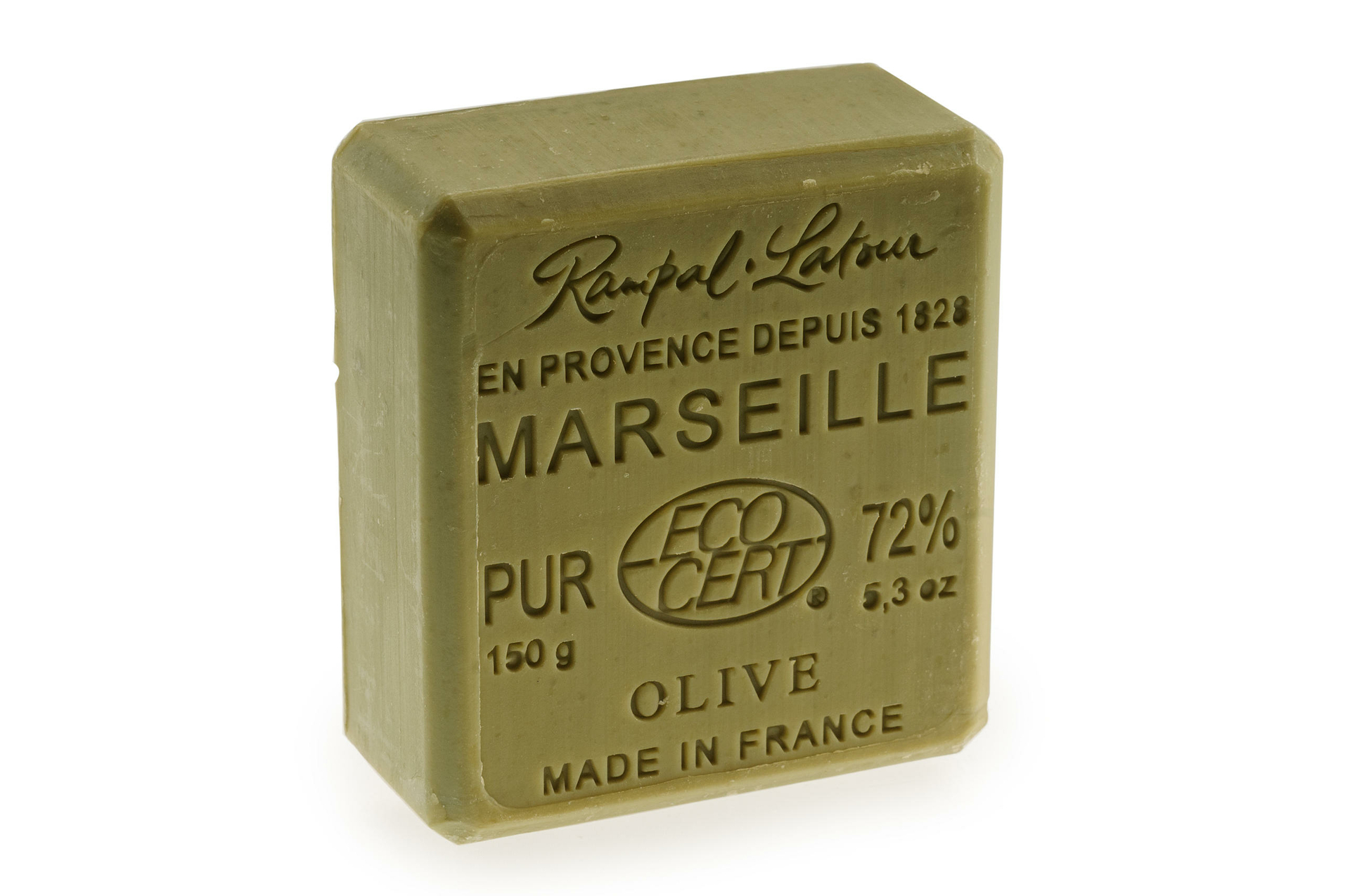 Marseille Zeep Olijf Groen - 150g - Rampal Latour