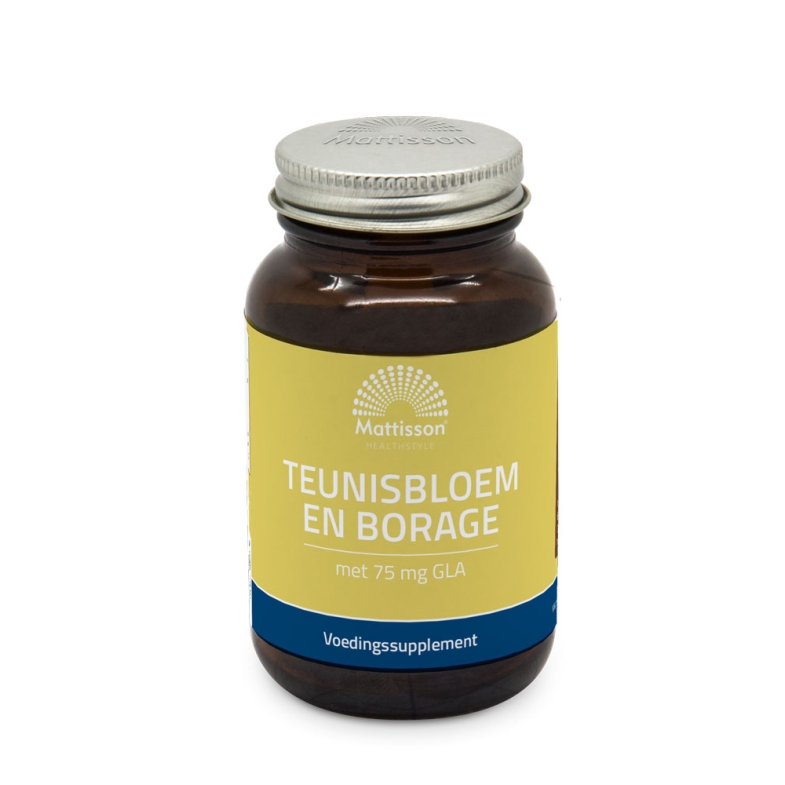 Teunisbloem en Borage olie - met 75 mg GLA - 60 capsules - Mattisson