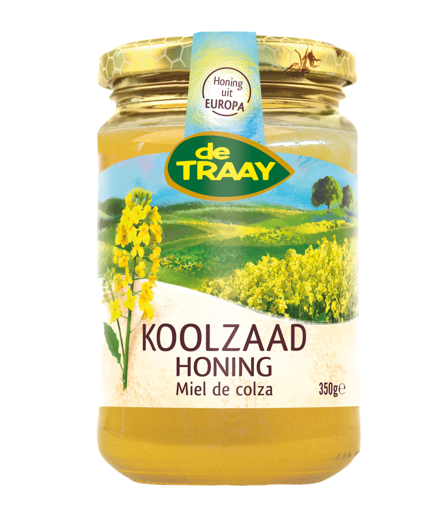 Koolzaadhoning 350 gram - De Traay