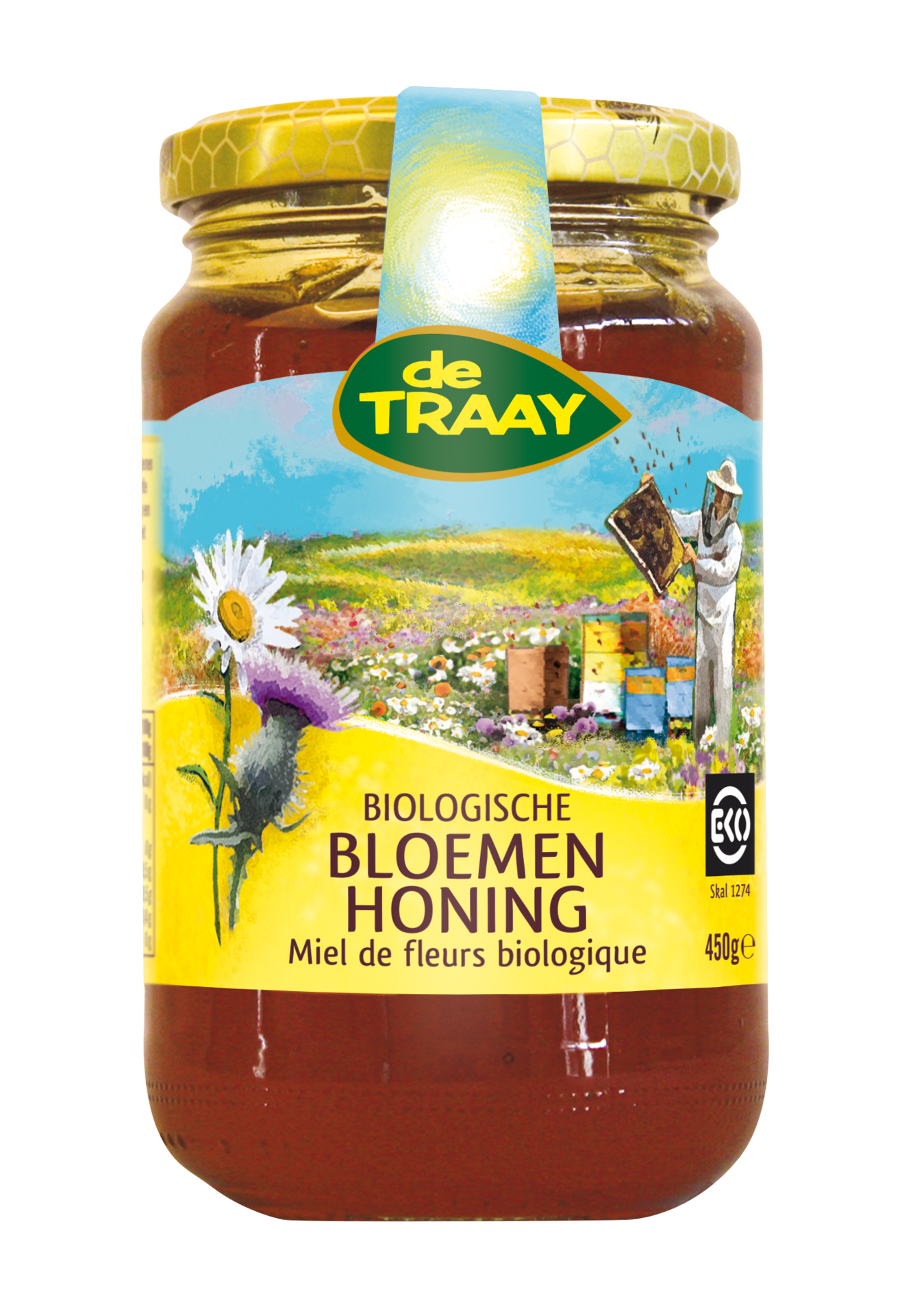 Flower Honey Liquid ORGANIC - 900 grams - De Traay