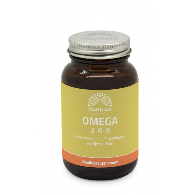 Omega 3-6-9 Vis-, Teunisbloem- en Lijnzaadolie - 60caps - Mattisson