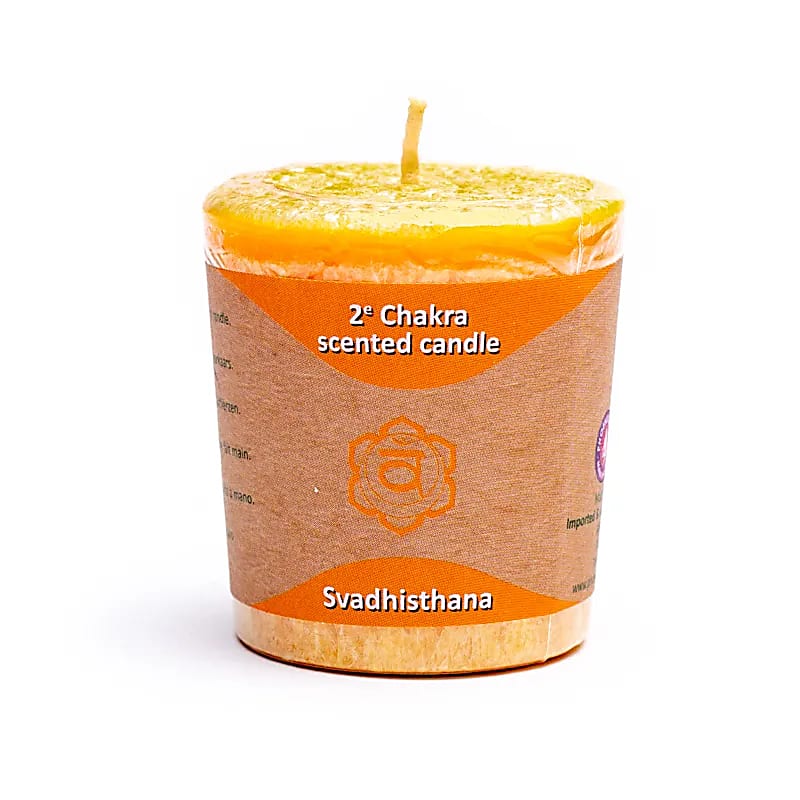 Votief Geurkaarsje 2e Chakra