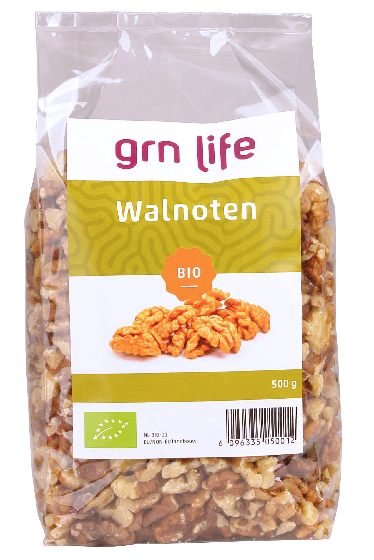 Biologische Ongezouten en Ongeroosterde Walnoten