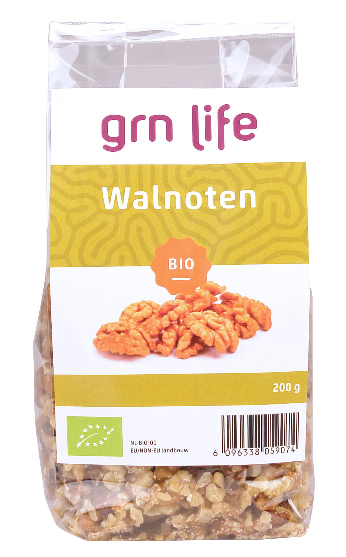Biologische Ongezouten en Ongeroosterde Walnoten