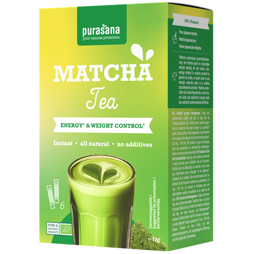 Instant Matcha Groene Thee - 12 gram - Purasana