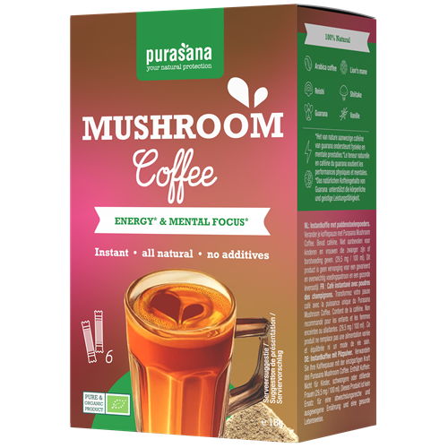 Instant Mushroom Koffie - 12 gram - Purasana