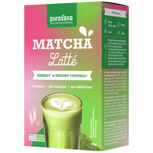 Instant Matcha Latte - 12 gram - Purasana