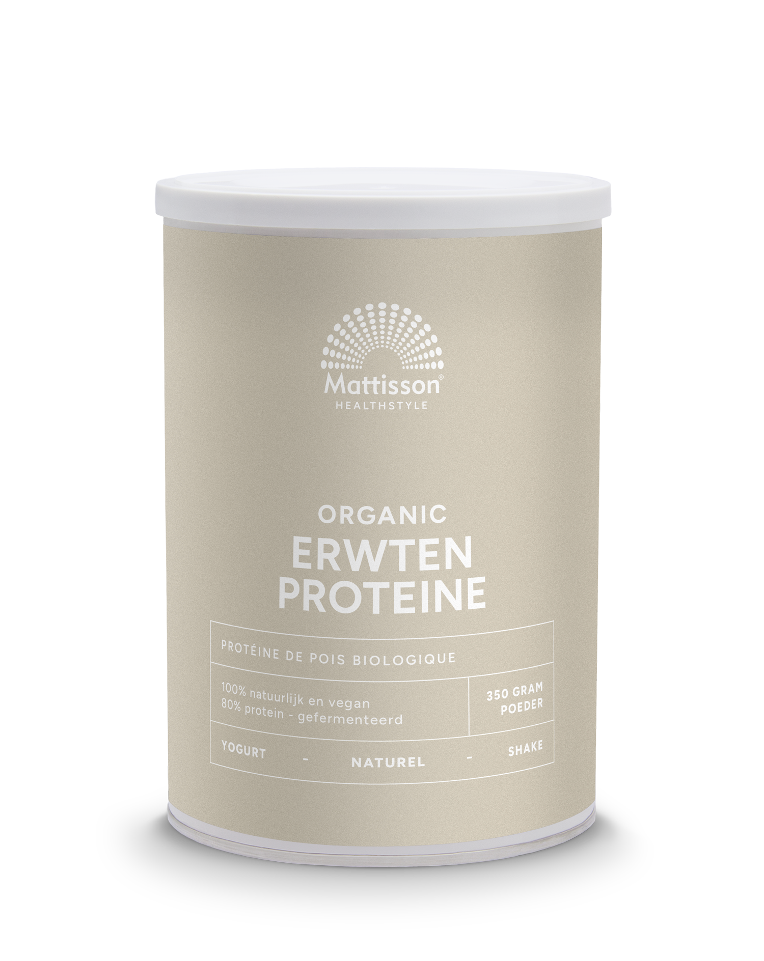 Erwten Proteïne biologisch 80 % - 350g - Mattisson