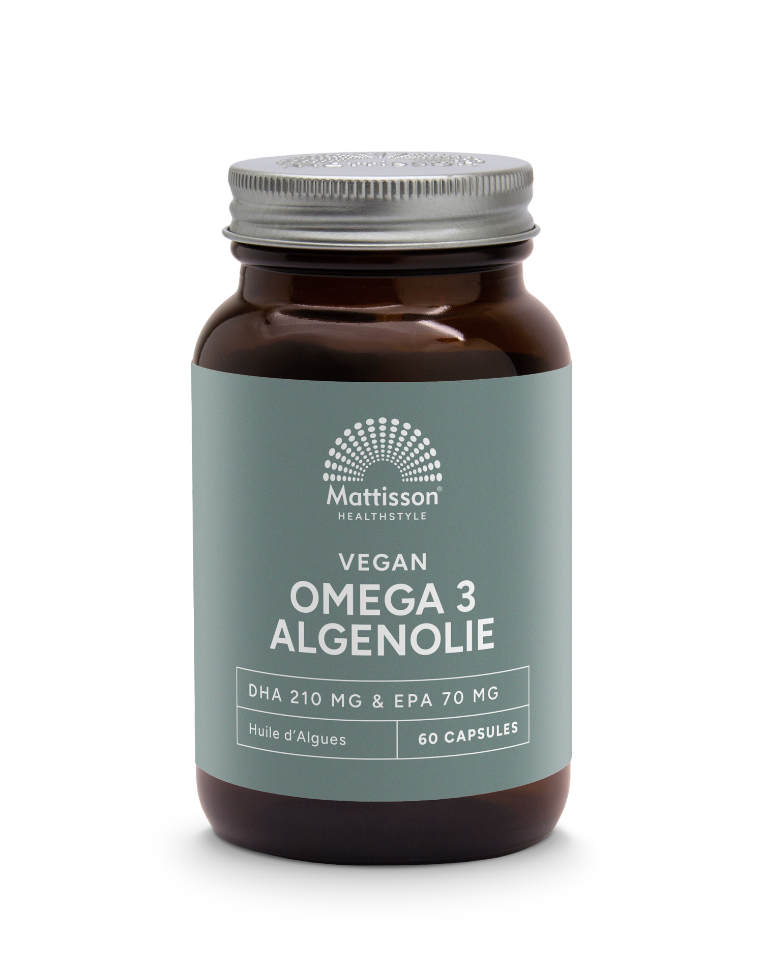 Vegan Omega-3 Algenolie - DHA 210mg & EPA 70mg - 60 capsules - Mattisson