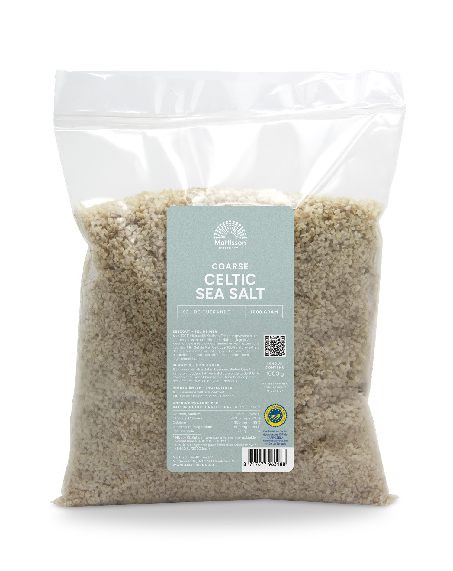 Keltisch zeezout grof - 1000g - Mattisson