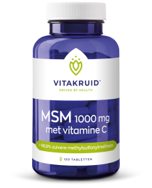 MSM 1000 mg met vitamine C - 120 Tabletten - Vitakruid