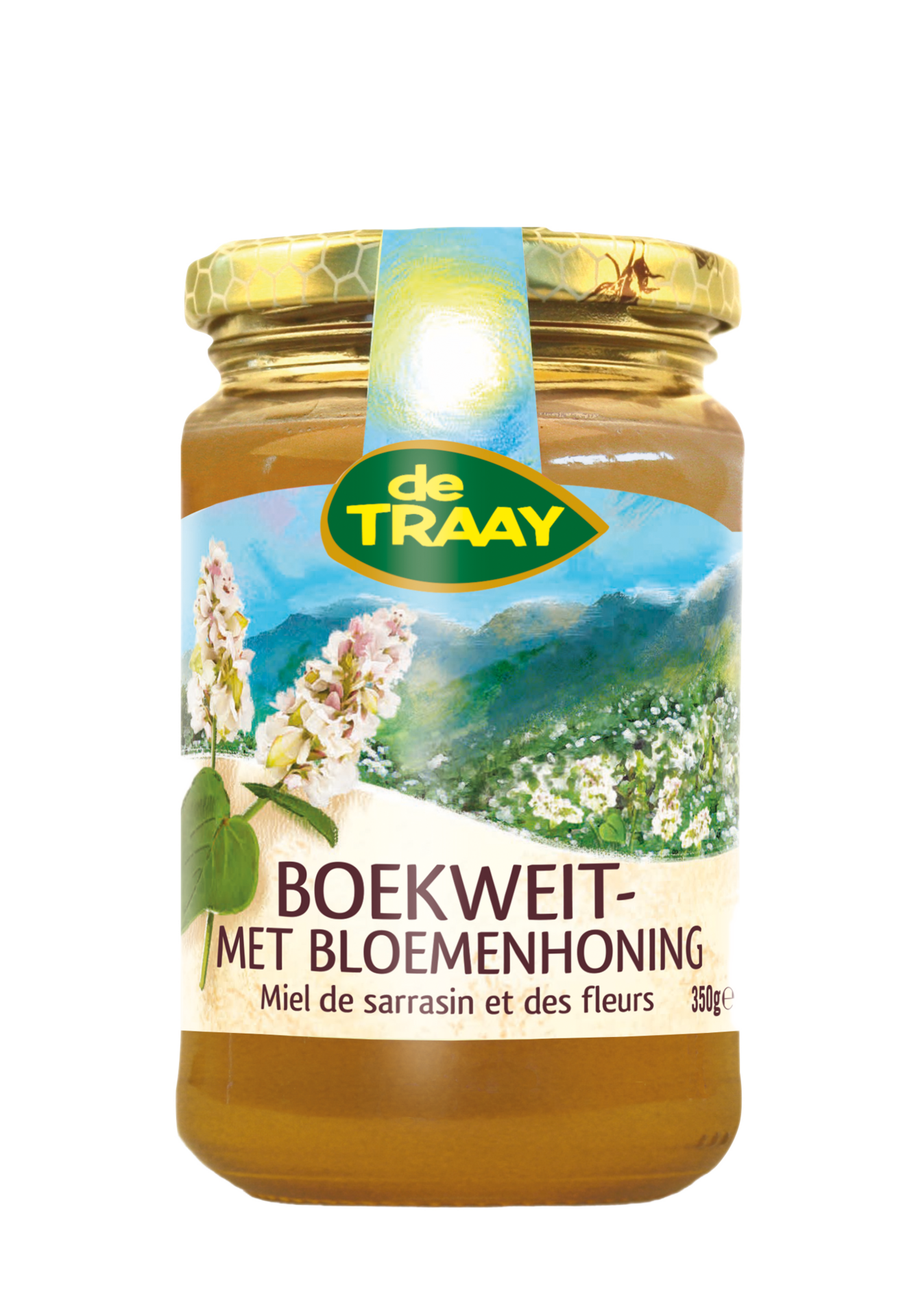 Boekweit -met Bloemenhoning - 450 gram - De Traay