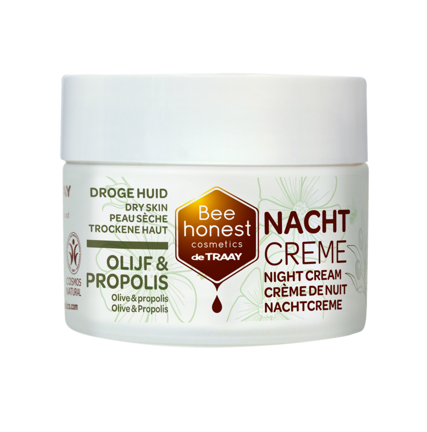 Nacht cr&egrave;me Olijf & Propolis - 50 ml - Bee Honest