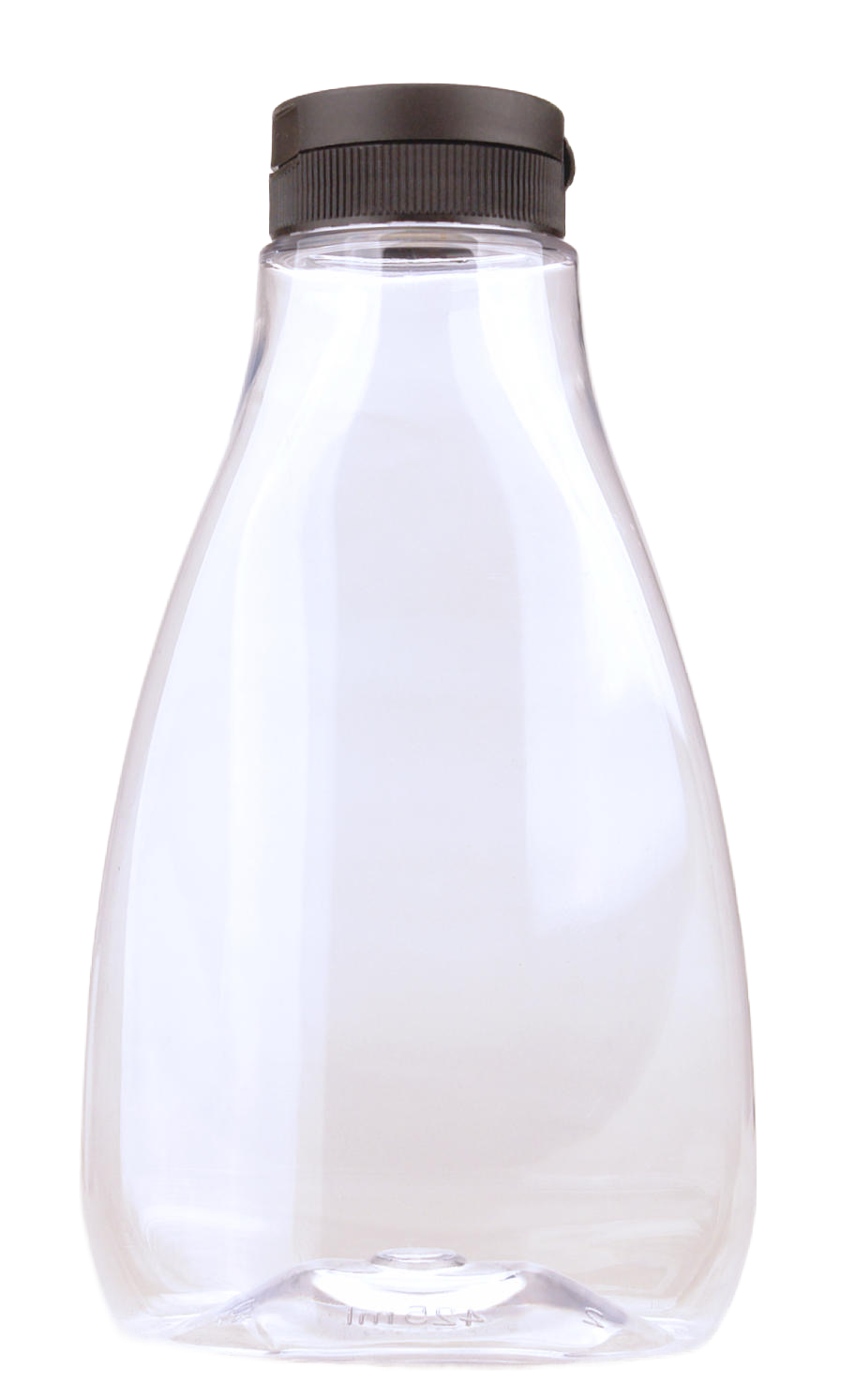 Sausfles 425ml PET met Zwarte Flip-Top Dop