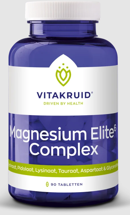 Vitakruid - Magn&eacute;sium Elite 6 Complexe - 90 comprim&eacute;s