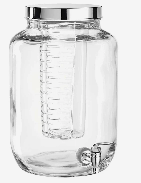 Leonardo Drankdispenser Succo - Glas - 7 Liter