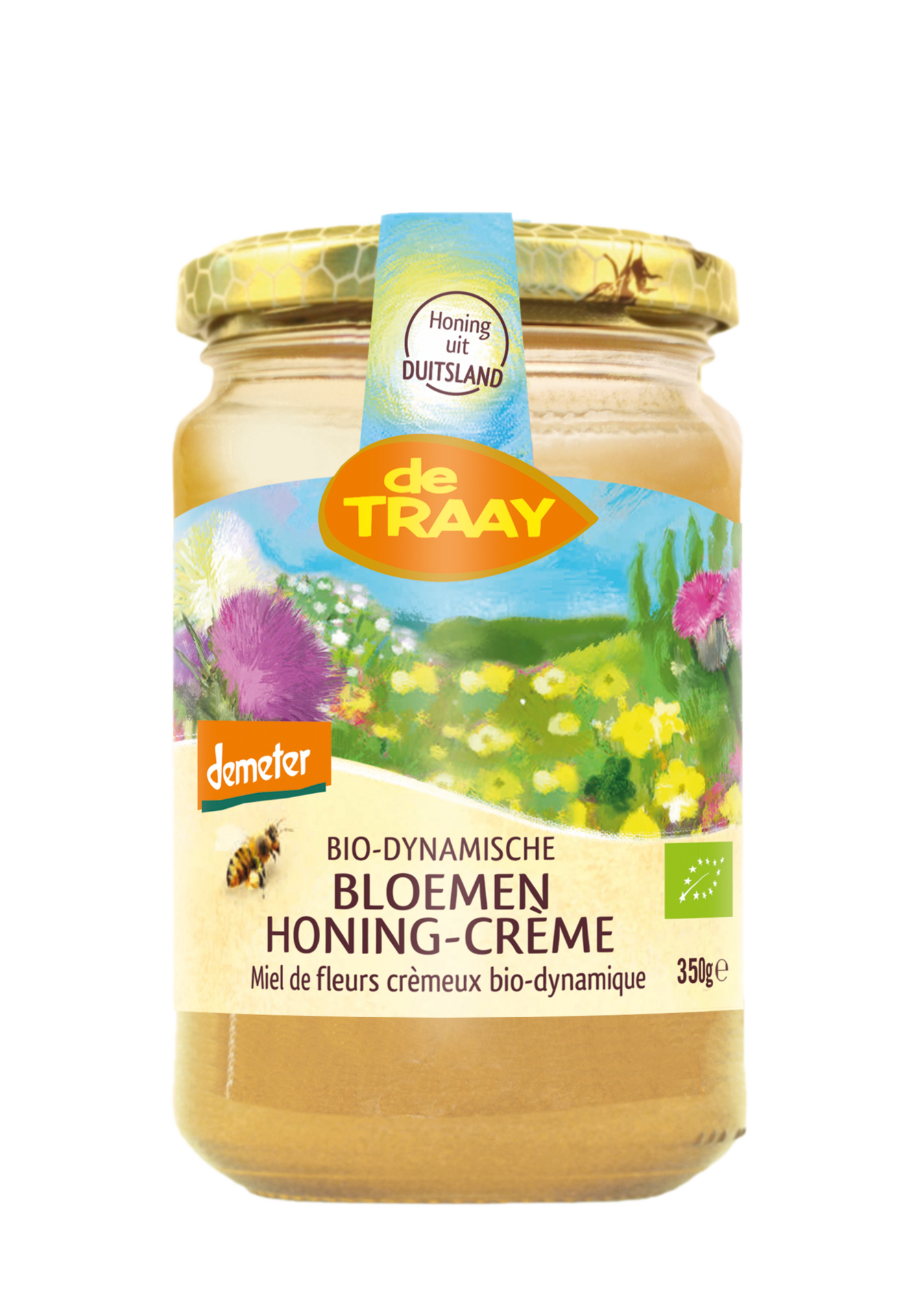 Bloemenhoning Cr&egrave;me DEMETER 350 gram - De Traay