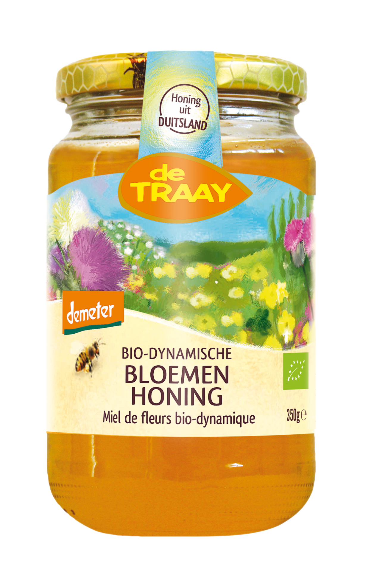 Bloemenhoning Vloeibaar DEMETER 350 gram - De Traay