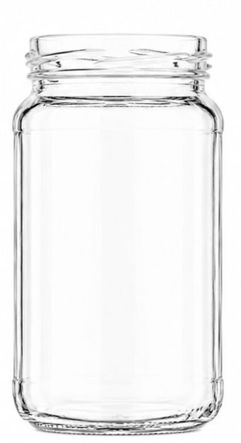 Jampot 370 ml Helder Glas TO63 Zonder Deksel