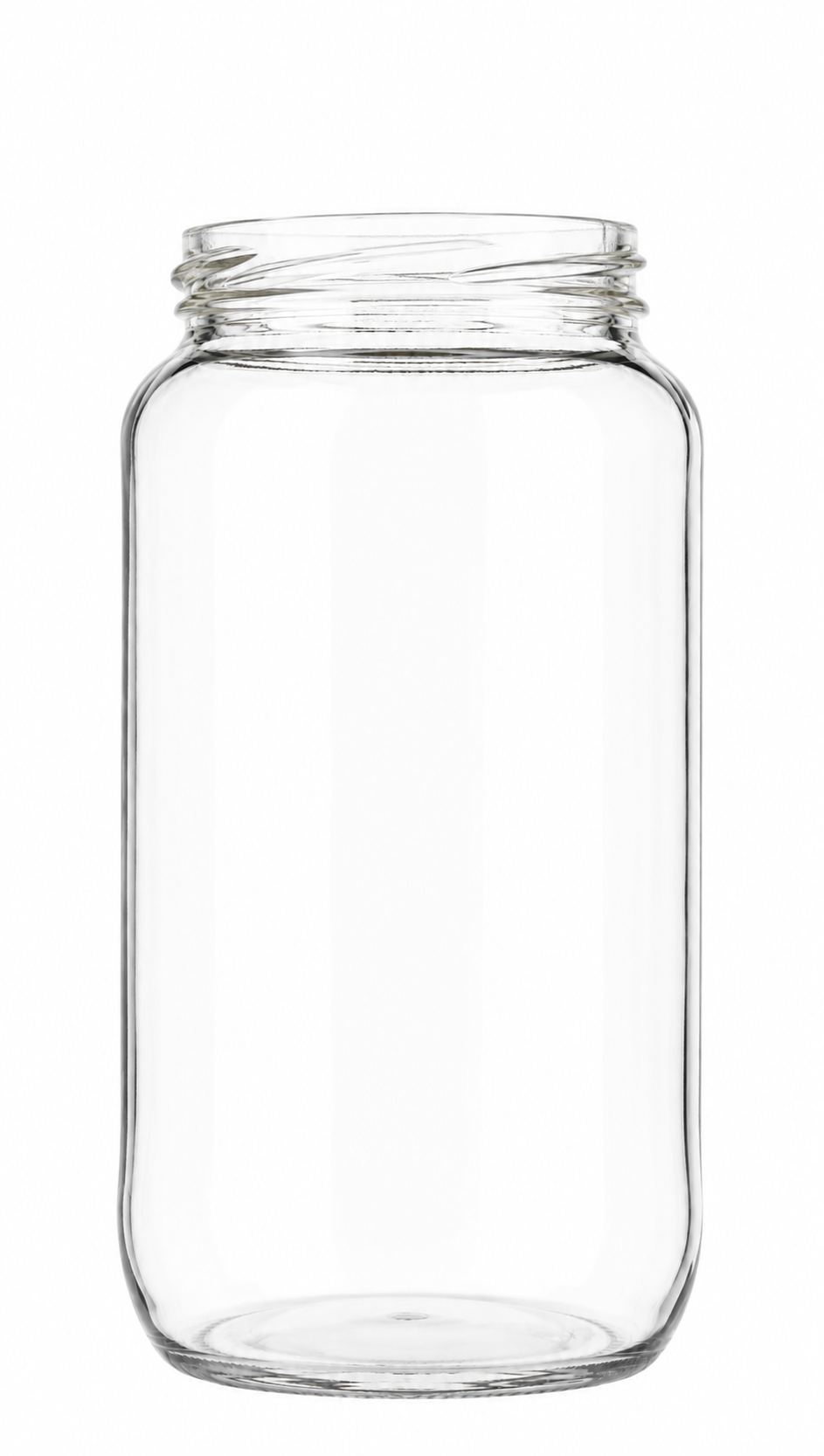 Jampot 1000 ml - Helder Glas Zonder Deksel