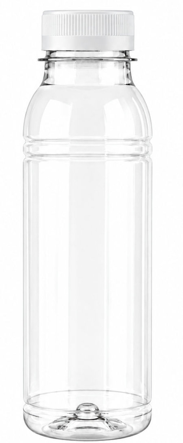 330 ml rPET sapfles met witte draaidop