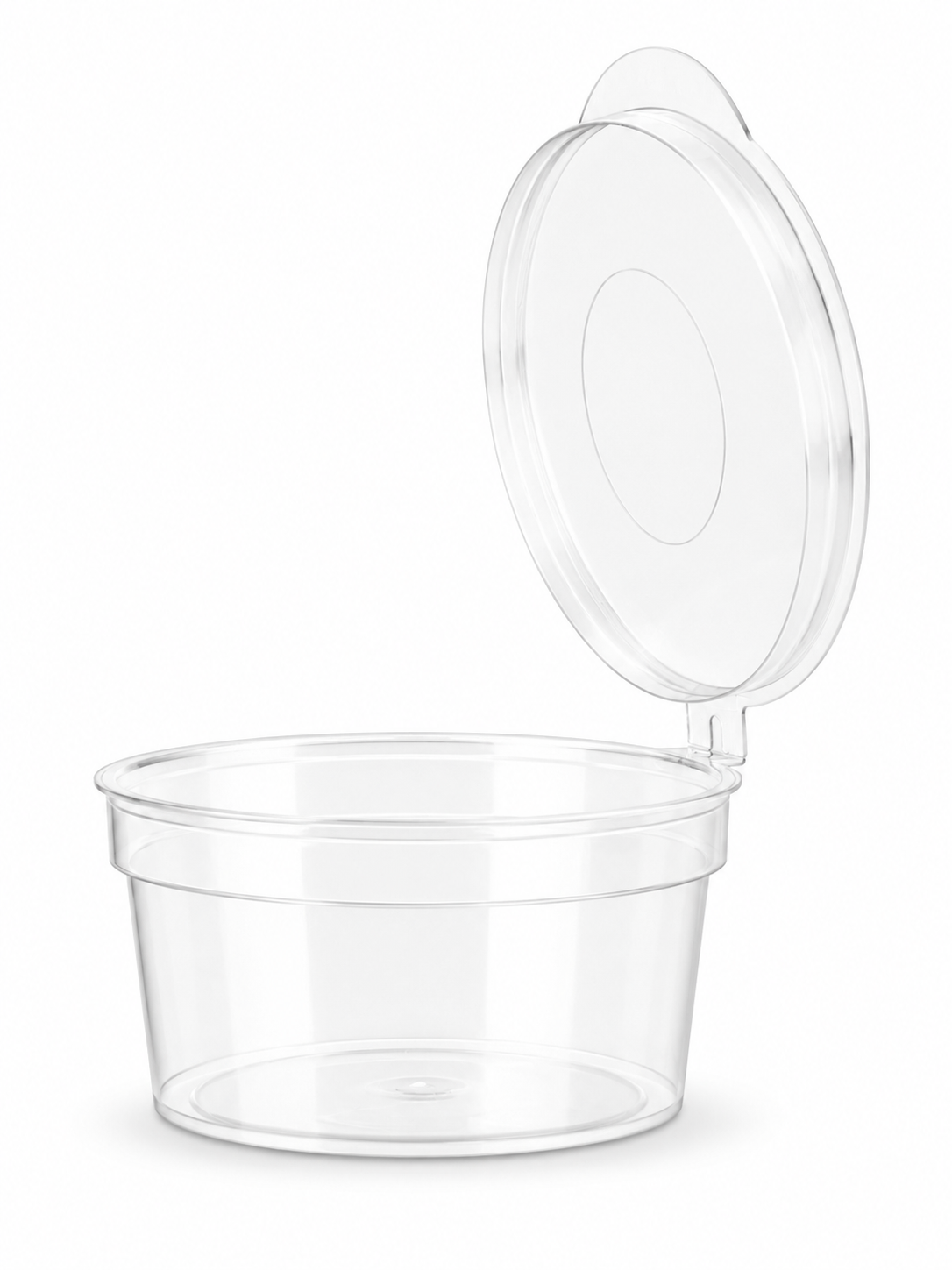 50 ml PP covercup sambalpotje met vast deksel transparant