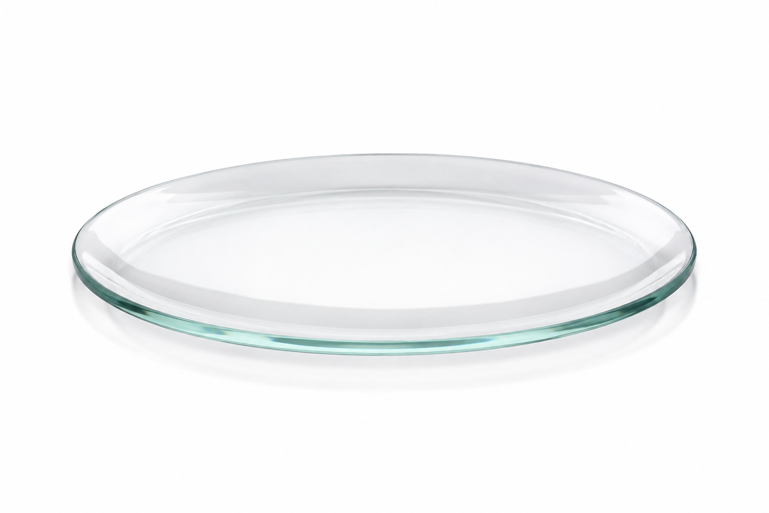Horlogeglas &Oslash; 80 mm van helder transparant glas