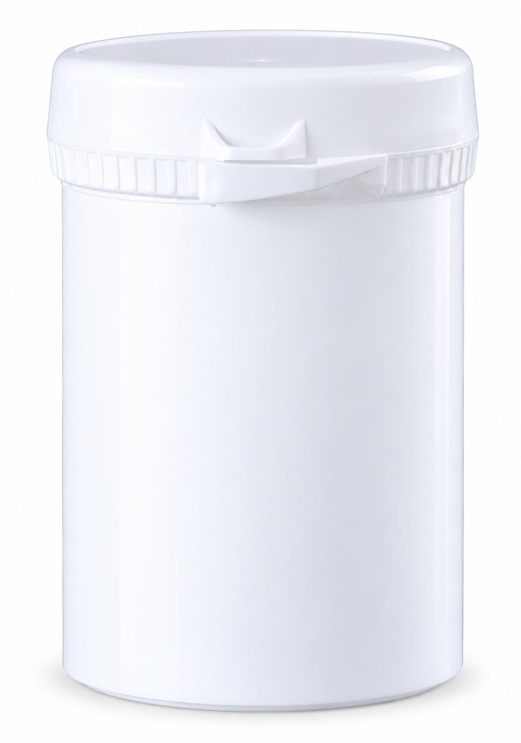Witte Snap Secure pot 130 ml met deksel